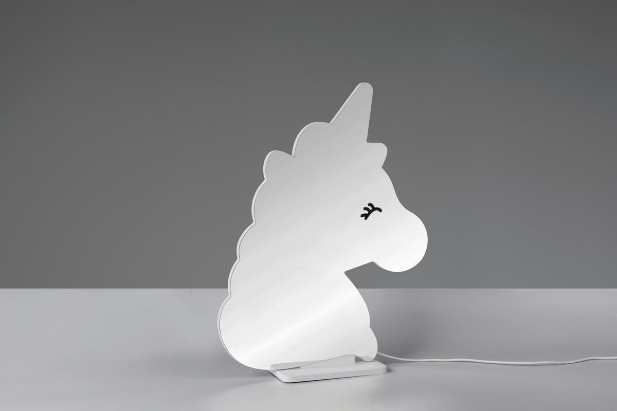 LED-DEKOLEUCHTE Unicorn 30,5/39,5 cm  - Weiß, LIFESTYLE, Kunststoff/Metall (30,5/39,5cm) - Novel