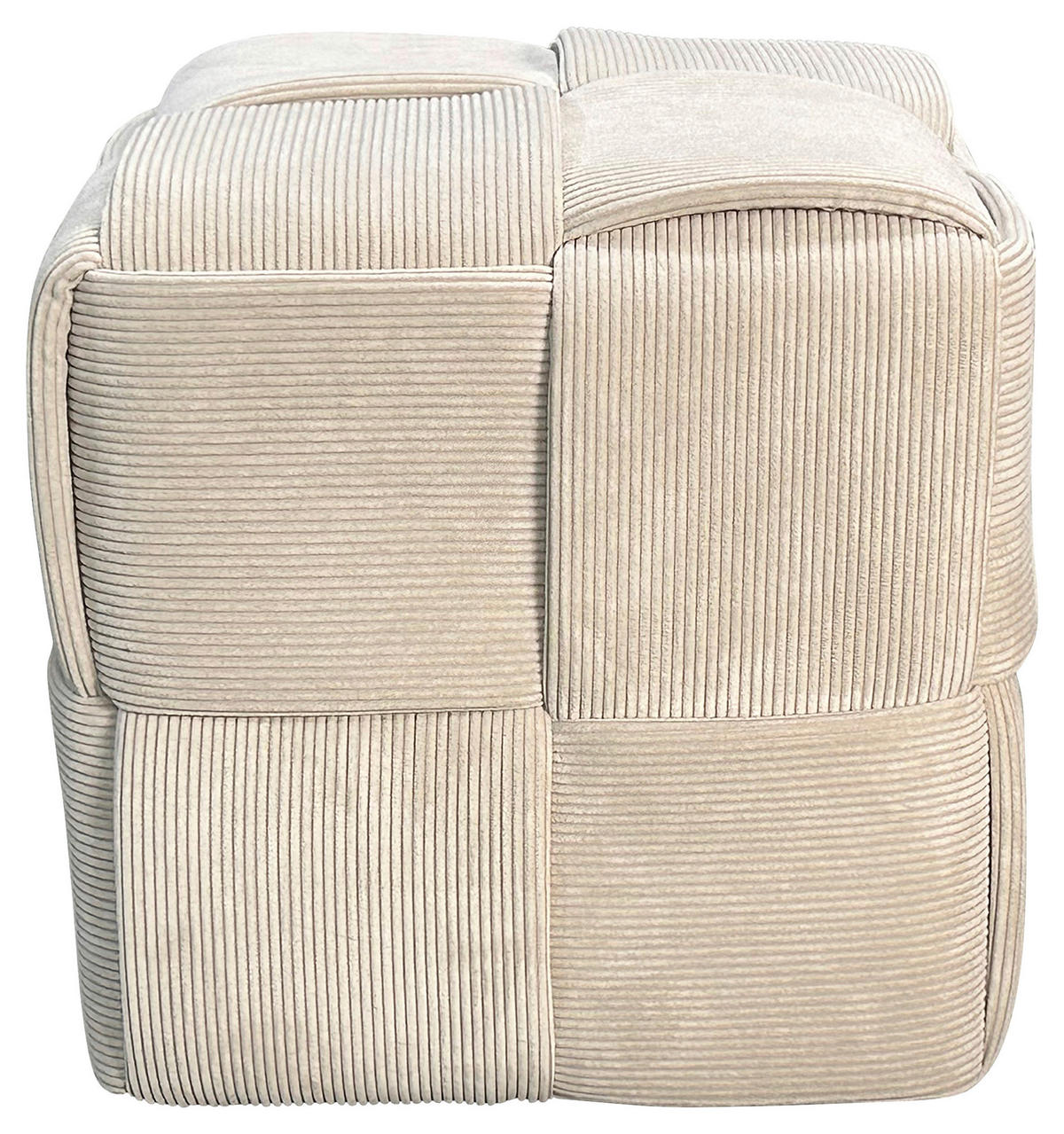 POUF in Beige Textil Beige  - Beige, Design, Textil (40/40/40cm) - MID.YOU