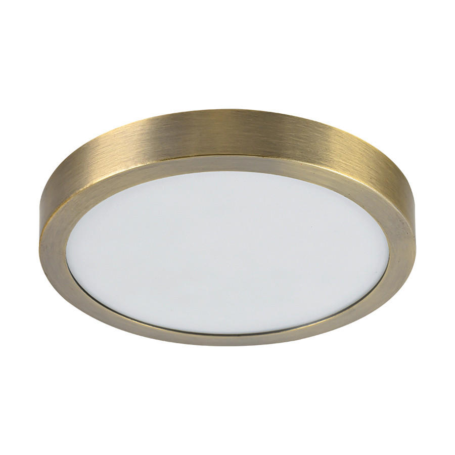 PLAFONIERĂ CU LED - alămiu, Basics, metal (22.5/2.5/22.5cm)