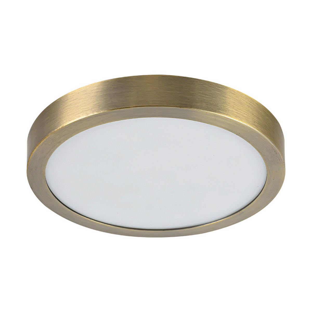 PLAFONIERĂ CU LED - alămiu, Basics, metal (22.5/2.5/22.5cm)