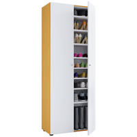 SCHUHSCHRANK Braun, Weiß, Buchefarben  - Buchefarben/Schwarz, Design, Holzwerkstoff/Kunststoff (71/180/39cm) - MID.YOU