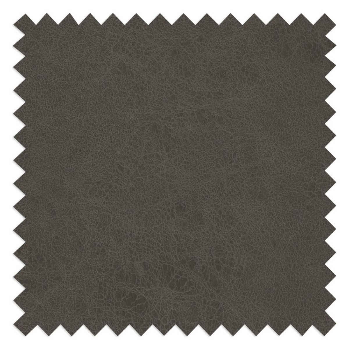 ECKSOFA in Mikrofaser Anthrazit  - Anthrazit/Silberfarben, Konventionell, Textil/Metall (259/82/182cm) - Trendmanufaktur