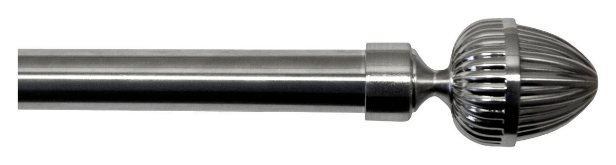 GARDINSTÅNGSET 160-300 cm  - stålfärgad, Klassisk, metall (160-300cm)