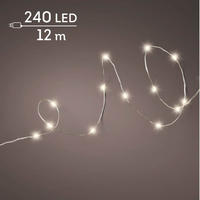 SVETLOBNA GIRLANDA     2700-3000 K   - srebrne barve, Basics, kovina/umetna masa (1195cm) - X-Mas