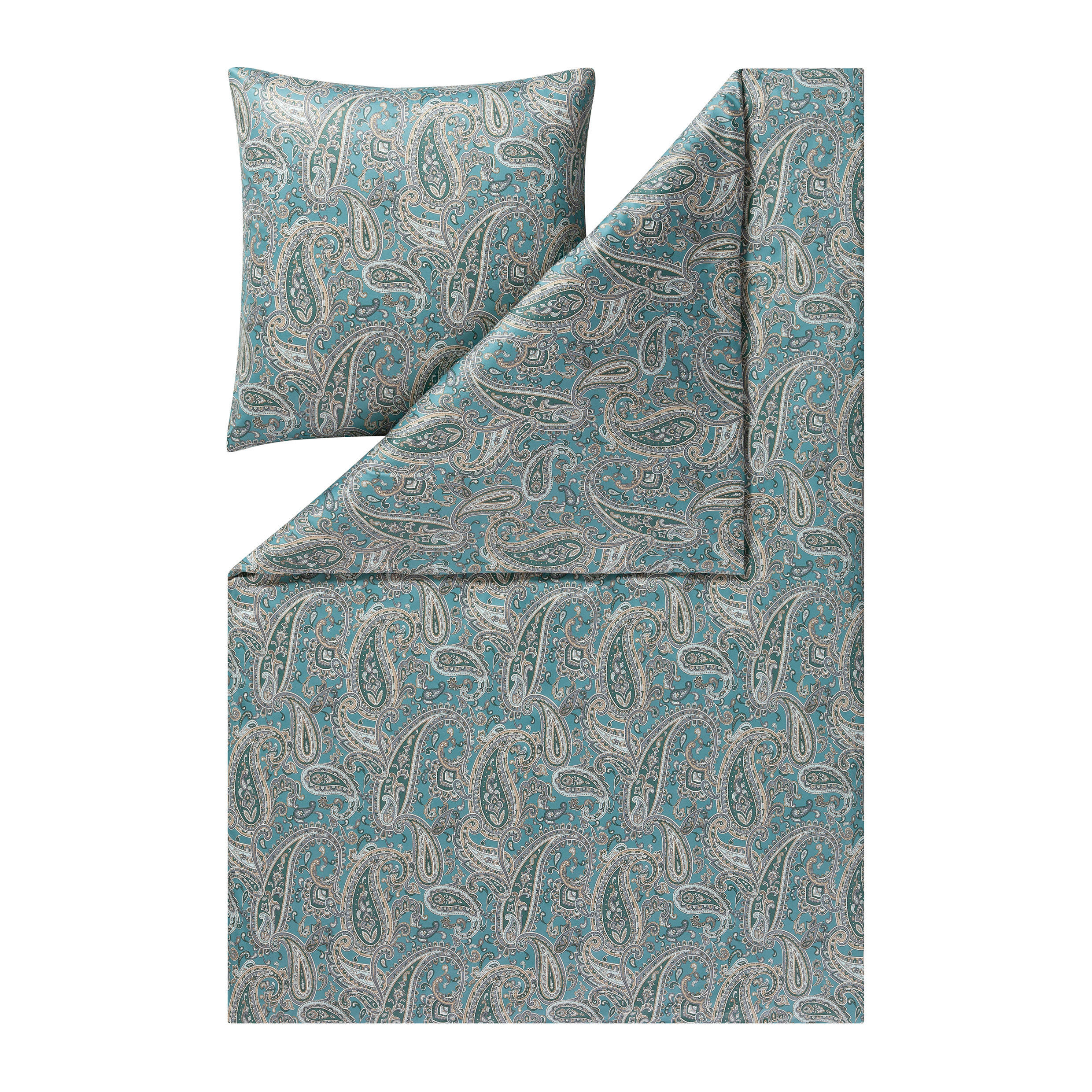 BETTWÄSCHE ATELIER Interlock-Jersey 135/200 cm  - Salbeigrün, Design, Textil (135/200cm) - Estella