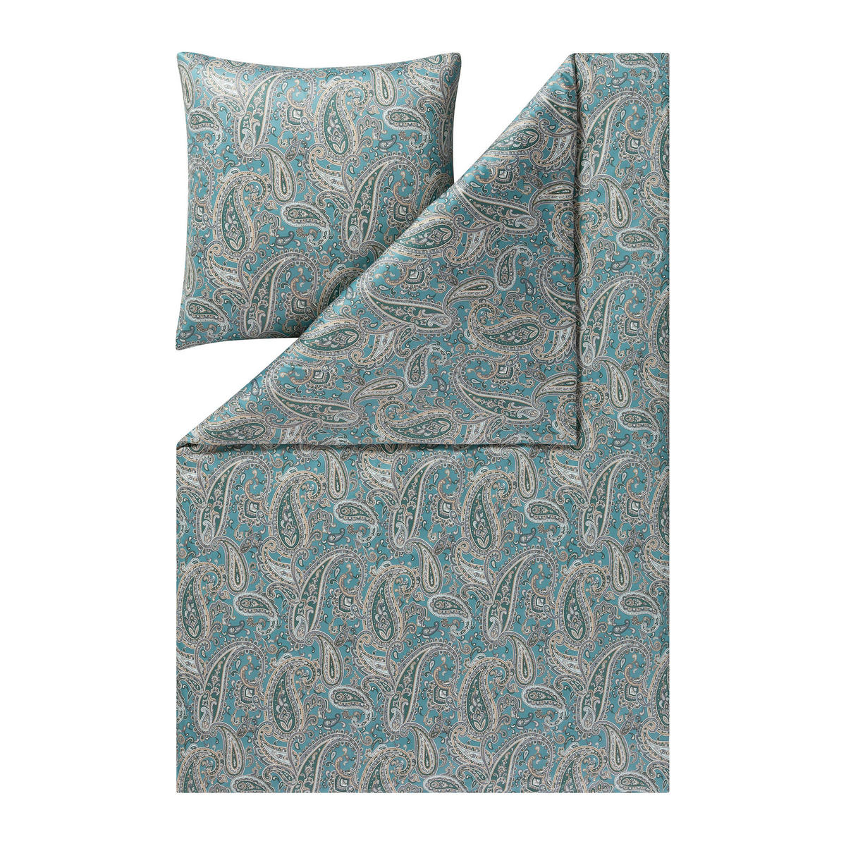 BETTWÄSCHE ATELIER Interlock-Jersey 135/200 cm  - Salbeigrün, Design, Textil (135/200cm) - Estella