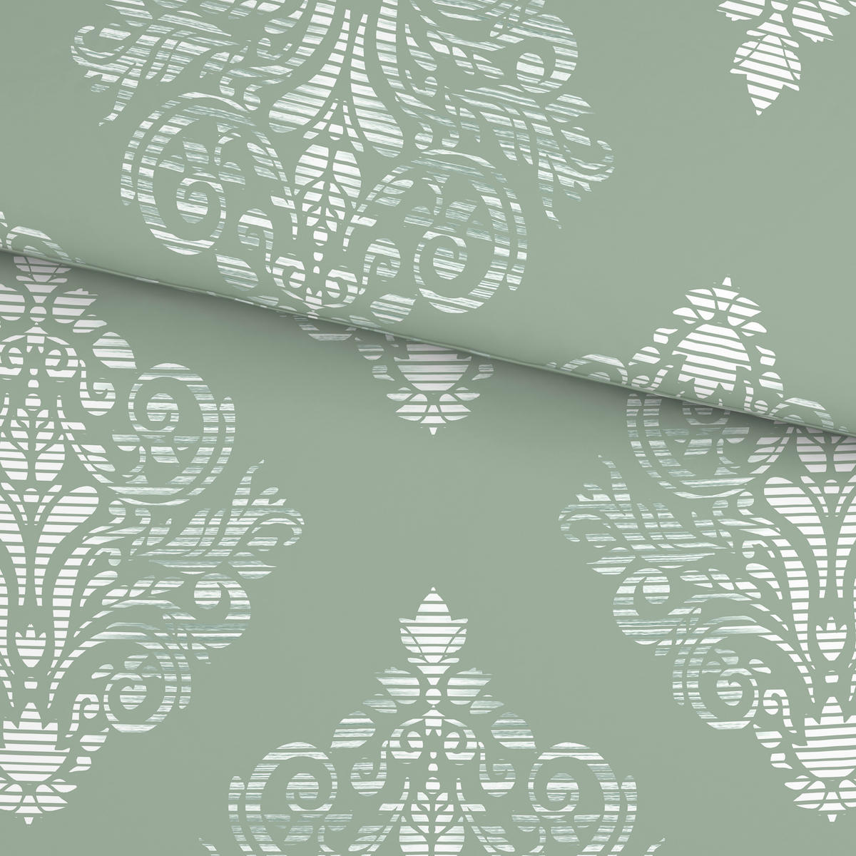 BETTWÄSCHE 2-teilig Satin 140/200 cm  - Grün, KONVENTIONELL, Textil (140/200cm) - Novel