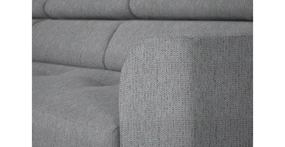 ECKSOFA  in Webstoff Silberfarben  205/280 cm  - Silberfarben/Schwarz, Design, Textil/Metall (205/280cm) - Xora