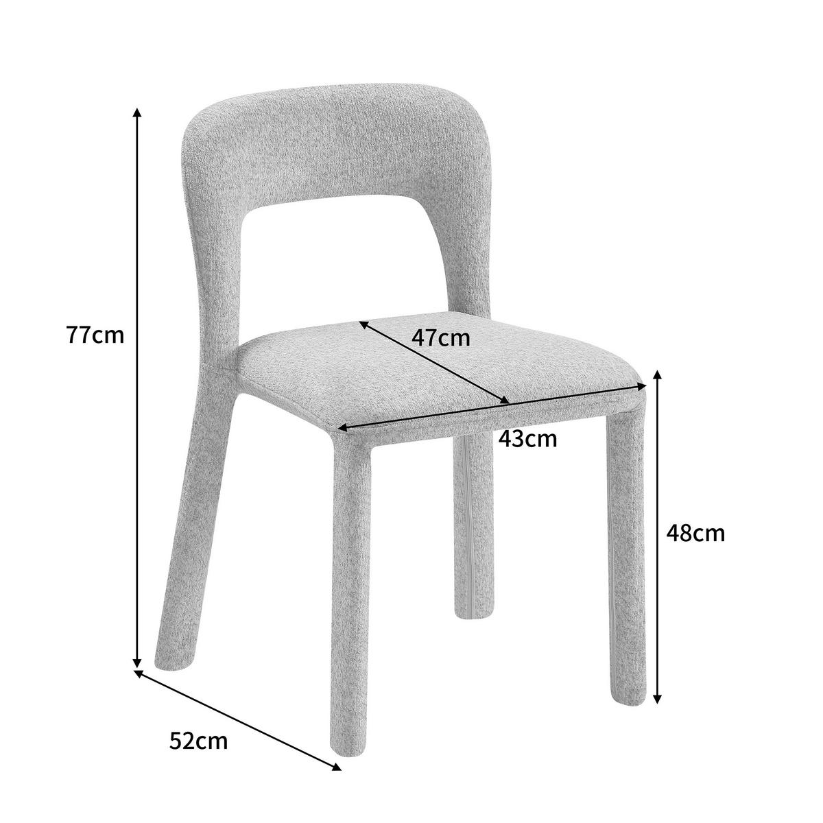 STUHL   Chenille  Grün  - Grün, MODERN, Textil/Metall (47/76/57cm) - Carryhome