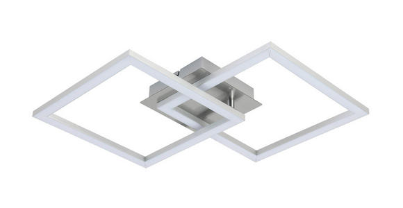 LED-DECKENLEUCHTE 50,7/35/5,5 cm   - Alufarben, Basics, Kunststoff/Metall (50,7/35/5,5cm) - Boxxx