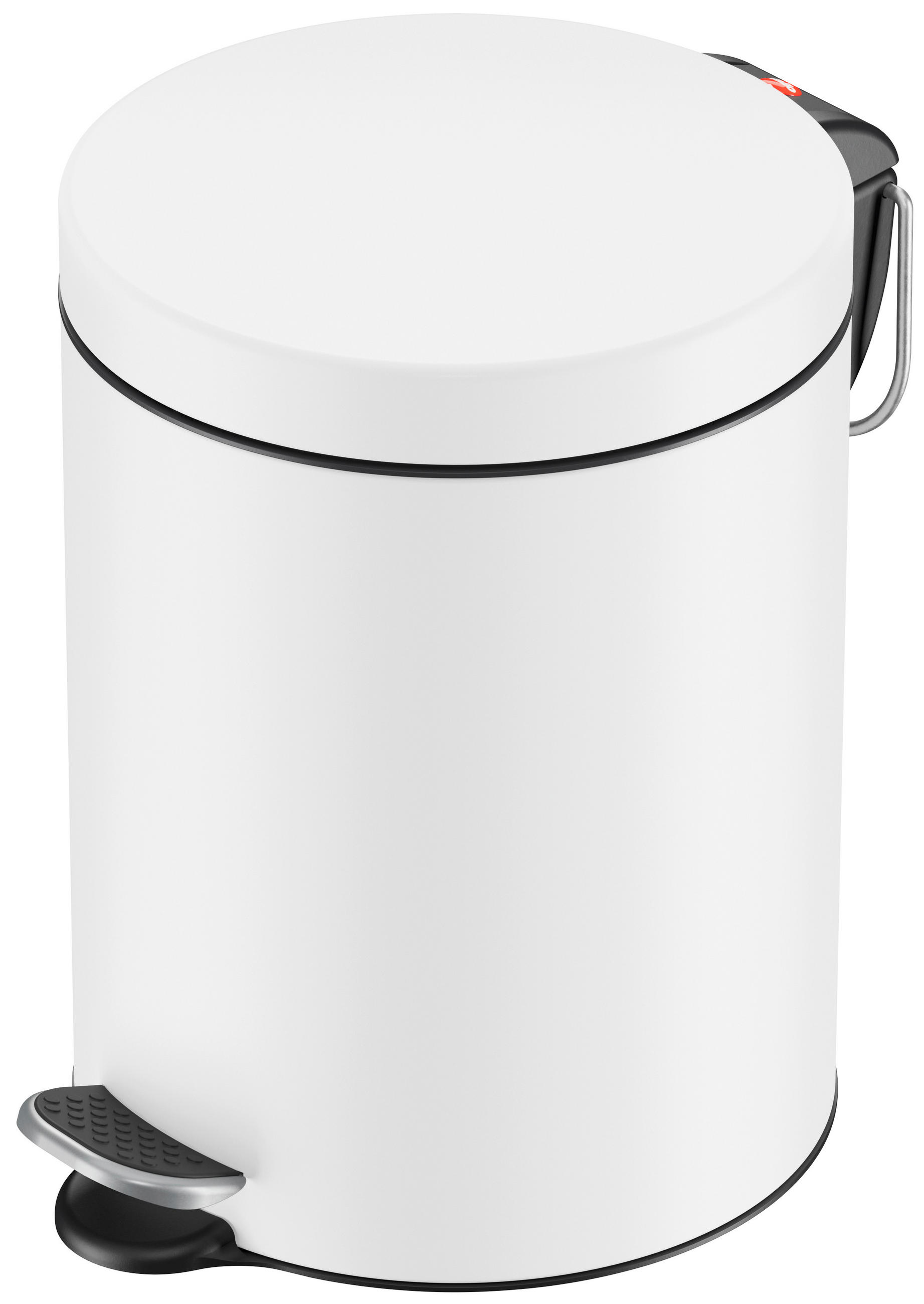 ABFALLSAMMLER SELEKTA 5 L  - Schwarz/Weiß, Basics, Kunststoff/Metall (20/27/27cm) - Hailo