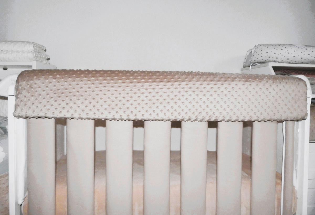 ZAŠTITNA OGRADICA ZA KREVET   - bež, Basics, tekstil (120cm)