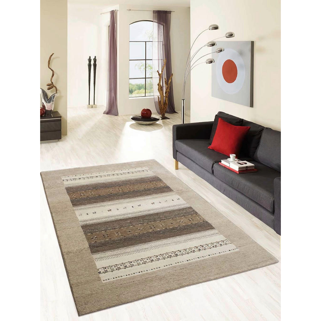 Thumbnail - Cazaris Wollteppich, Braun, Natur, Beige, Textil, orientalisch, rechteckig, 250x350 cm, Teppiche & Böden, Teppiche, Natu...
