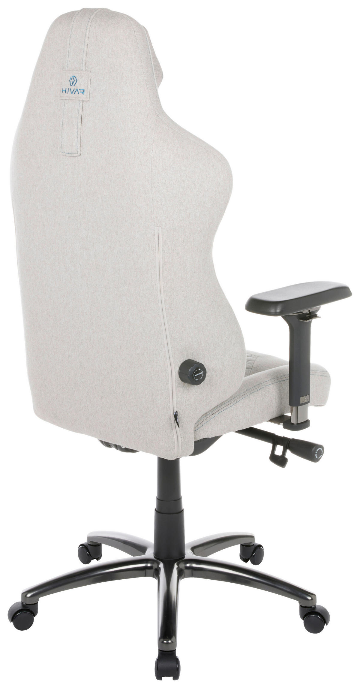 ORBICAL Smoke Obsidian Blau, Hellgrau, Schwarz Hochglanz Metall, Textil   - Blau/Schwarz Hochglanz, LIFESTYLE, Textil/Metall (79/142/77cm) - HIVAR