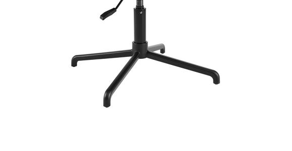 ARMLEHNSTUHL in Aluminium Echtleder pigmentiert - Schwarz, MODERN, Leder/Metall (61/86-93/66cm) - Novel