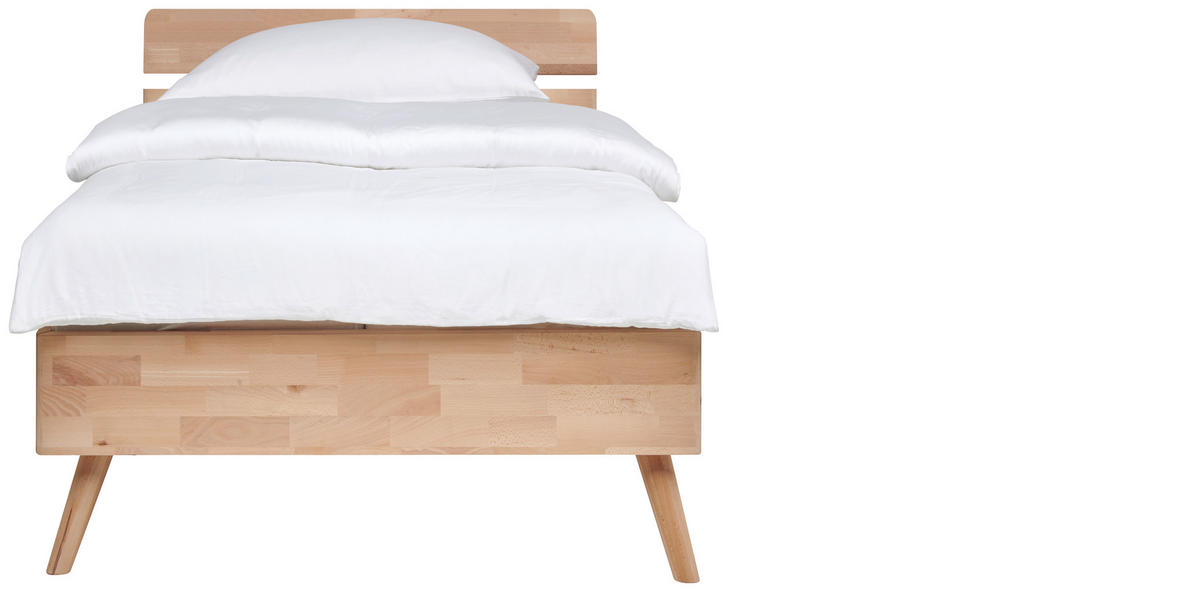 BETT 90/200 cm  in Kernbuche   - Kernbuche, Natur, Holz (90/200cm) - MID.YOU