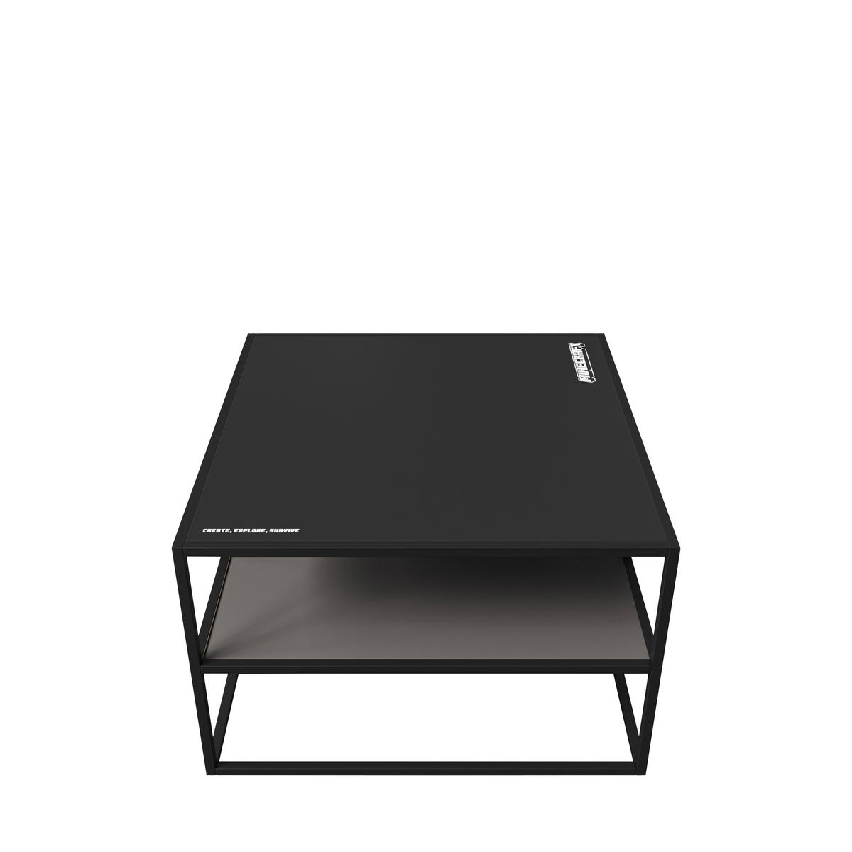 COUCHTISCH 70/70/45 cm quadratisch Schwarz  - Schwarz, MODERN, Holzwerkstoff/Metall (70/70/45cm) - Minecraft