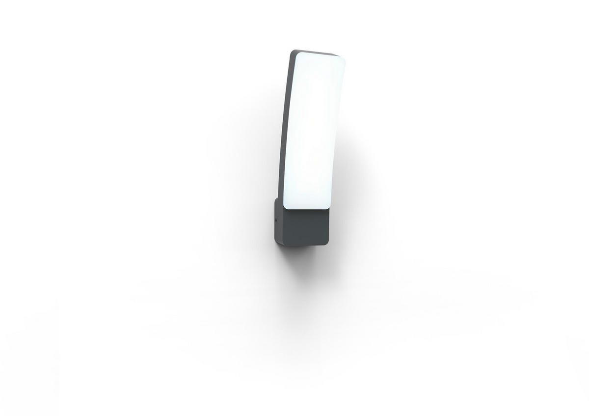AUßENWANDLEUCHTE Kira   - Anthrazit/Weiß, Basics, Kunststoff/Metall (31,1/8,3/11cm)