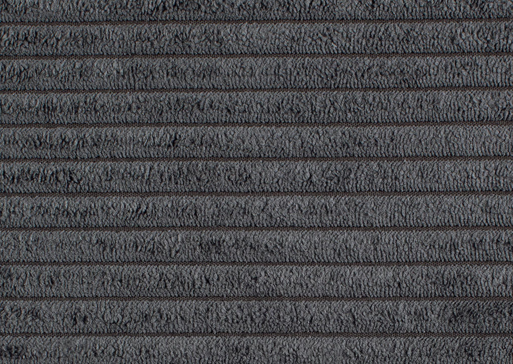 ECKSOFA Anthrazit Cord  - Anthrazit/Schwarz, KONVENTIONELL, Textil/Metall (150/240cm) - Carryhome