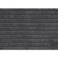 ECKSOFA in Cord, Velours Anthrazit  - Anthrazit/Schwarz, Design, Holz/Textil (284/183cm) - Welnova