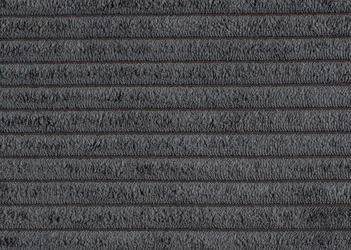 ECKSOFA in Cord Anthrazit  - Anthrazit/Schwarz, Konventionell, Holz/Textil (298/202cm) - MID.YOU