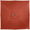 SONNENSCHIRM 350X350 cm Terracotta  - Silberfarben/Terracotta, Basics, Textil/Metall (350/350cm) - Doppler
