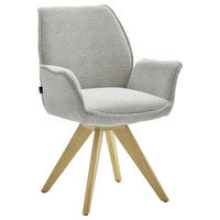 ARMLEHNSTUHL  in Bouclé  - Wildeiche/Eichefarben, Design, Holz/Textil (63/91/65cm) - Musterring