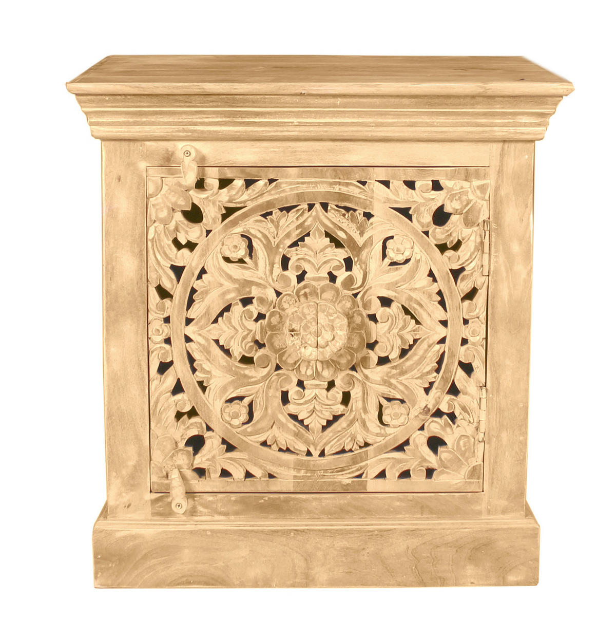 NACHTSCHRANK 60/65/40 cm Mangoholz massiv  - Naturfarben, Basics, Holz (60/65/40cm) - Livetastic