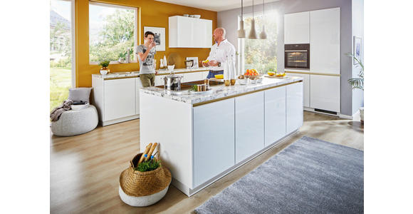 EINBAUKÜCHE   - Weiß, Design, Holzwerkstoff - Novel