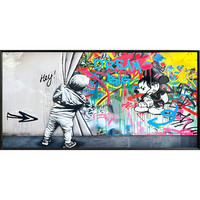 KUNSTDRUCK Zeichnung 120/60 cm  - Schwarz/Grau, LIFESTYLE, Papier/Kunststoff (120/60cm) - Monee