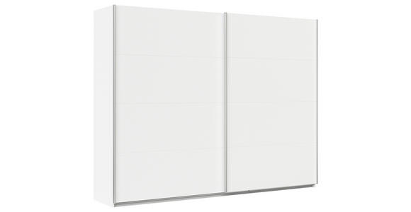 SCHWEBETÜRENSCHRANK  in Weiß  - Alufarben/Weiß, KONVENTIONELL, Holzwerkstoff/Metall (271/210/62cm) - Xora