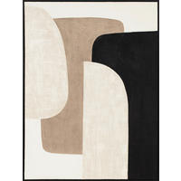 LEINWANDBILD 120/90/4,5 cm  - Beige/Schwarz, Basics, Holz (120/90/4,5cm)