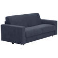 SCHLAFSOFA in Webstoff Dunkelblau  - Schwarz/Dunkelblau, KONVENTIONELL, Kunststoff/Textil (198/84/96cm) - Carryhome