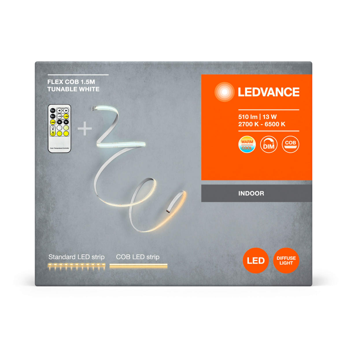 LED-STRIP COB Strips CCT 150/1/0,18 cm   - Gelb, Basics, Kunststoff (150/1/0,18cm) - Ledvance
