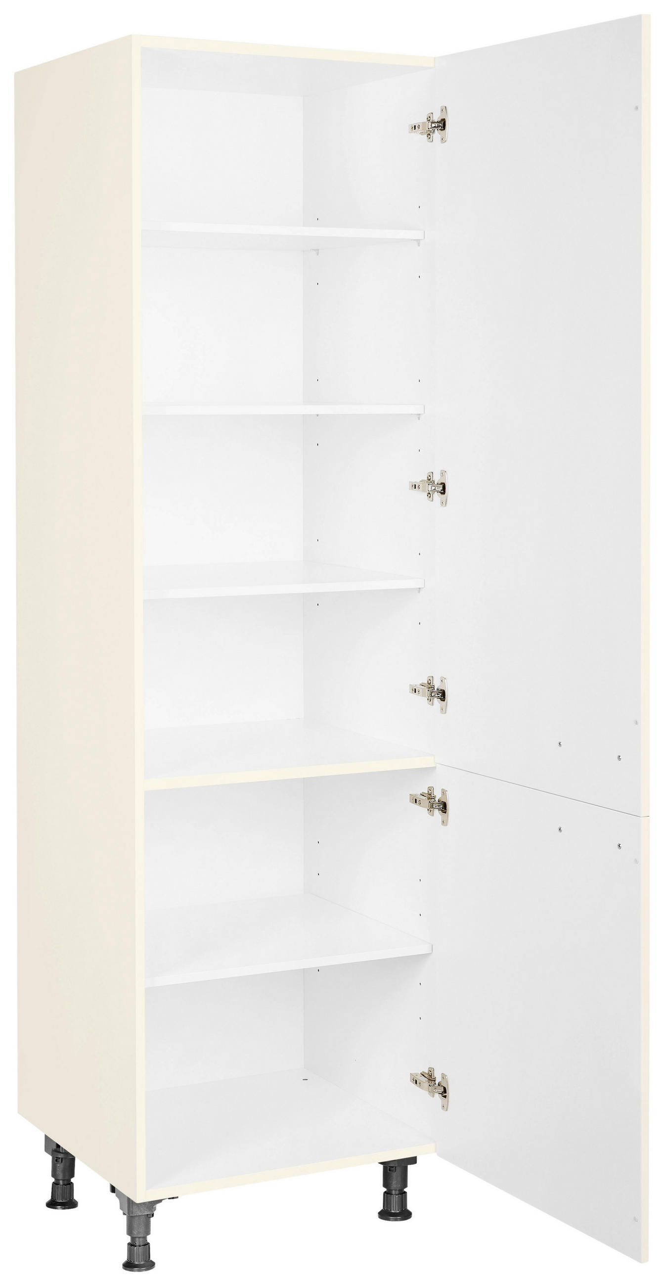 GESCHIRRSCHRANK 60/216,6/58 cm  in Magnolie  - Edelstahlfarben/Magnolie, MODERN, Holzwerkstoff/Metall (60/216,6/58cm) - Nobilia