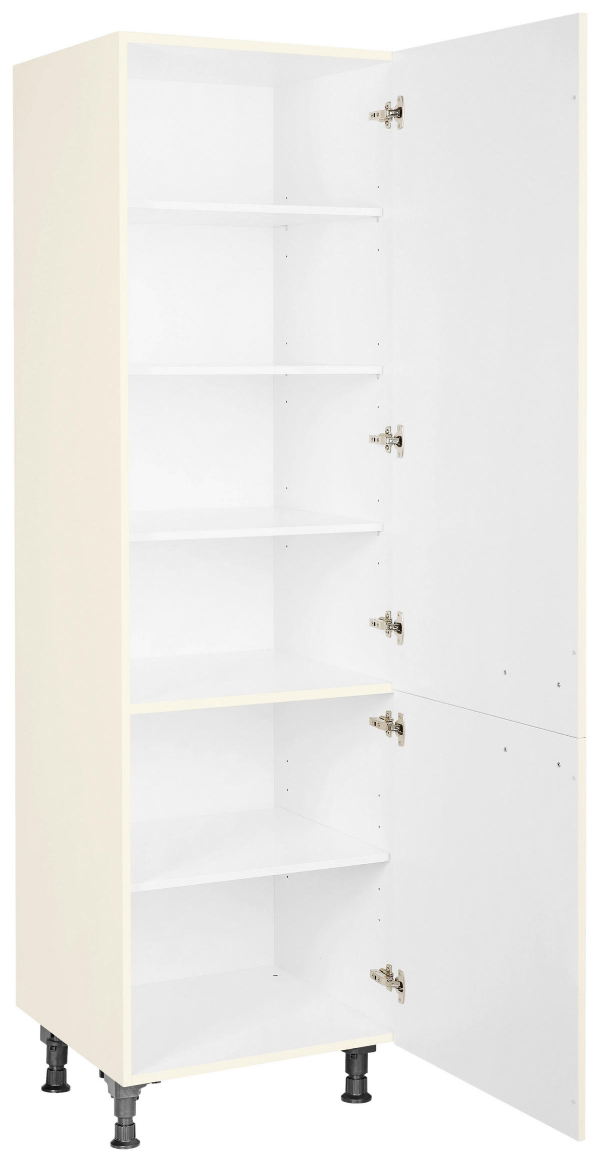 GESCHIRRSCHRANK 60/216,6/58 cm  in Magnolie  - Edelstahlfarben/Magnolie, MODERN, Holzwerkstoff/Metall (60/216,6/58cm) - Nobilia