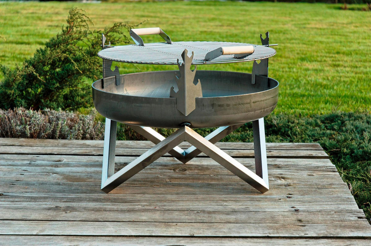 GRILLGALLER SVENSKAV 450 ROST 2051 45 cm   - stålfärgad/rostfärgad, Basics, metall (45cm)