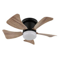 Ventilator mit Beleuchtung HINES 40,6/13 cm  - Opal/Schwarz, KONVENTIONELL, Kunststoff/Metall (40,6/13cm) - Globo