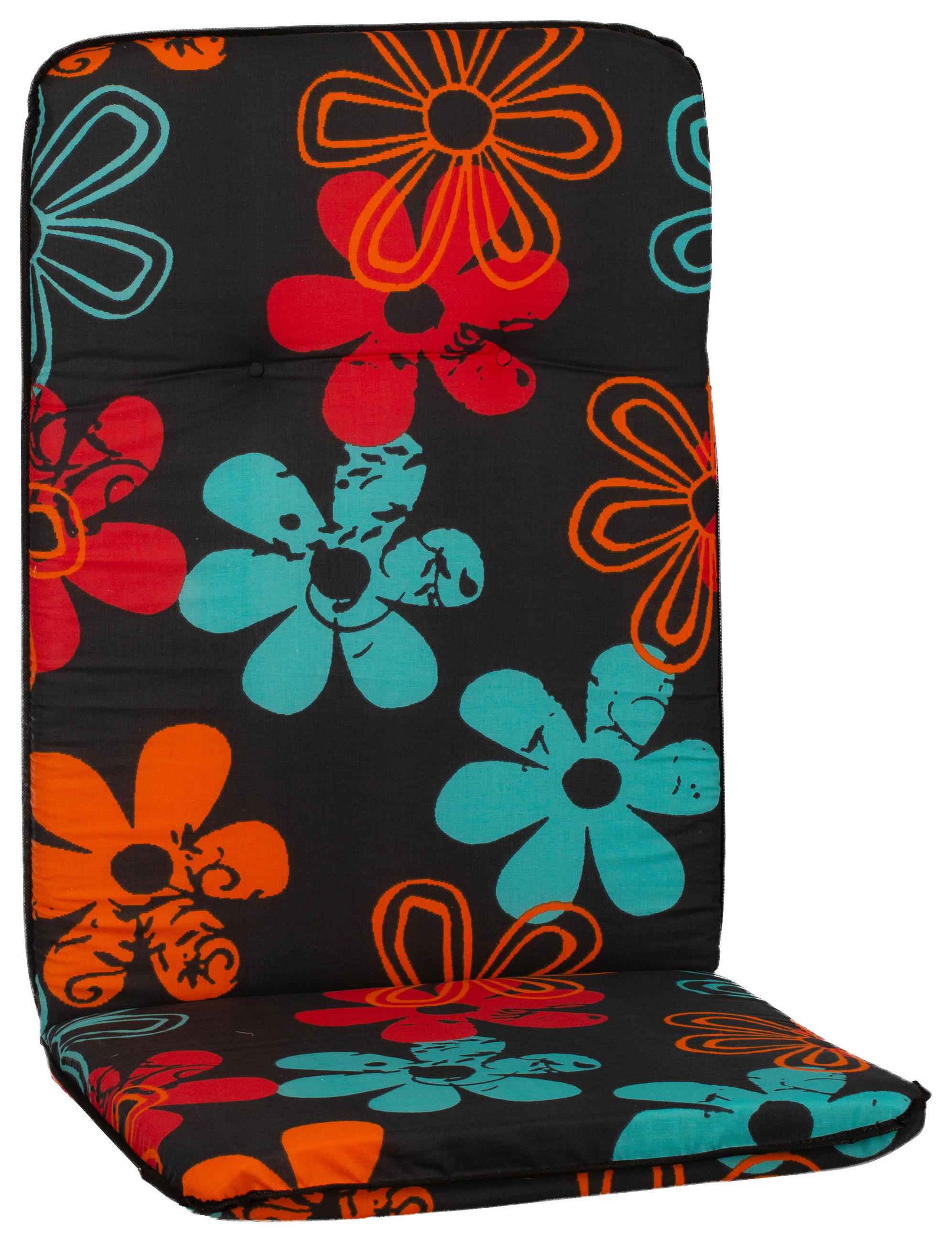 Hochlehner Wendeauflage Bali 114x47 cm Grau/Orange