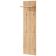 GARDEROBENPANEEL in 40/158/30 cm - Eiche Artisan, Design, Holzwerkstoff/Metall (40/158/30cm) - Xora