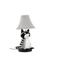 LED-KINDERTISCHLEUCHTE 26/47/26 cm   - Hellgrau/Weiß, LIFESTYLE, Textil/Metall (26/47/26cm) - Happy Lamps