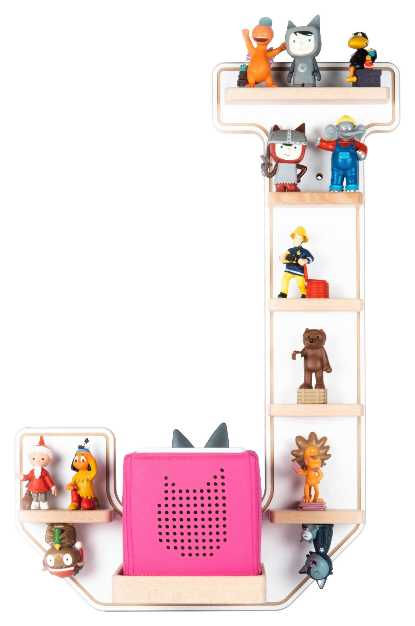 KINDERREGAL  - Weiss, Modern, Holzwerkstoff (37/54/19cm) - MID.YOU