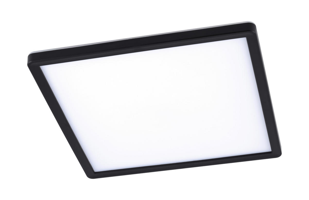STROPNÍ LED SVÍTIDLO, 29,3/29,3/2,8 cm - černá, Basics, plast (29,3/29,3/2,8cm) - Novel