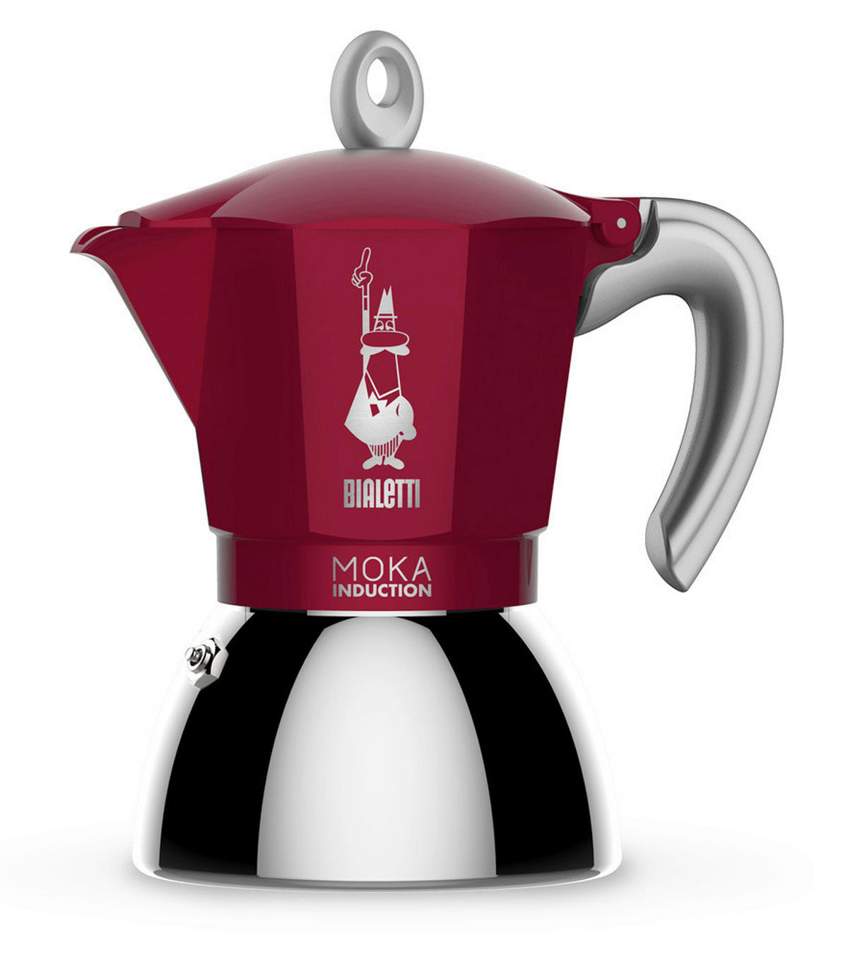 ESPRESSOKOCHER  - Rot, Basics, Metall (12/16/21cm) - Bialetti