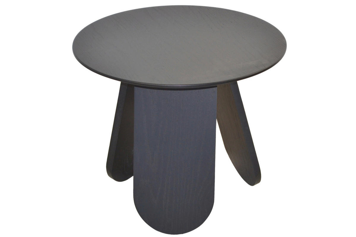 BEISTELLTISCH 50/50/42 cm Schwarz rund  - Schwarz, Design, Holzwerkstoff (50/50/42cm) - MID.YOU