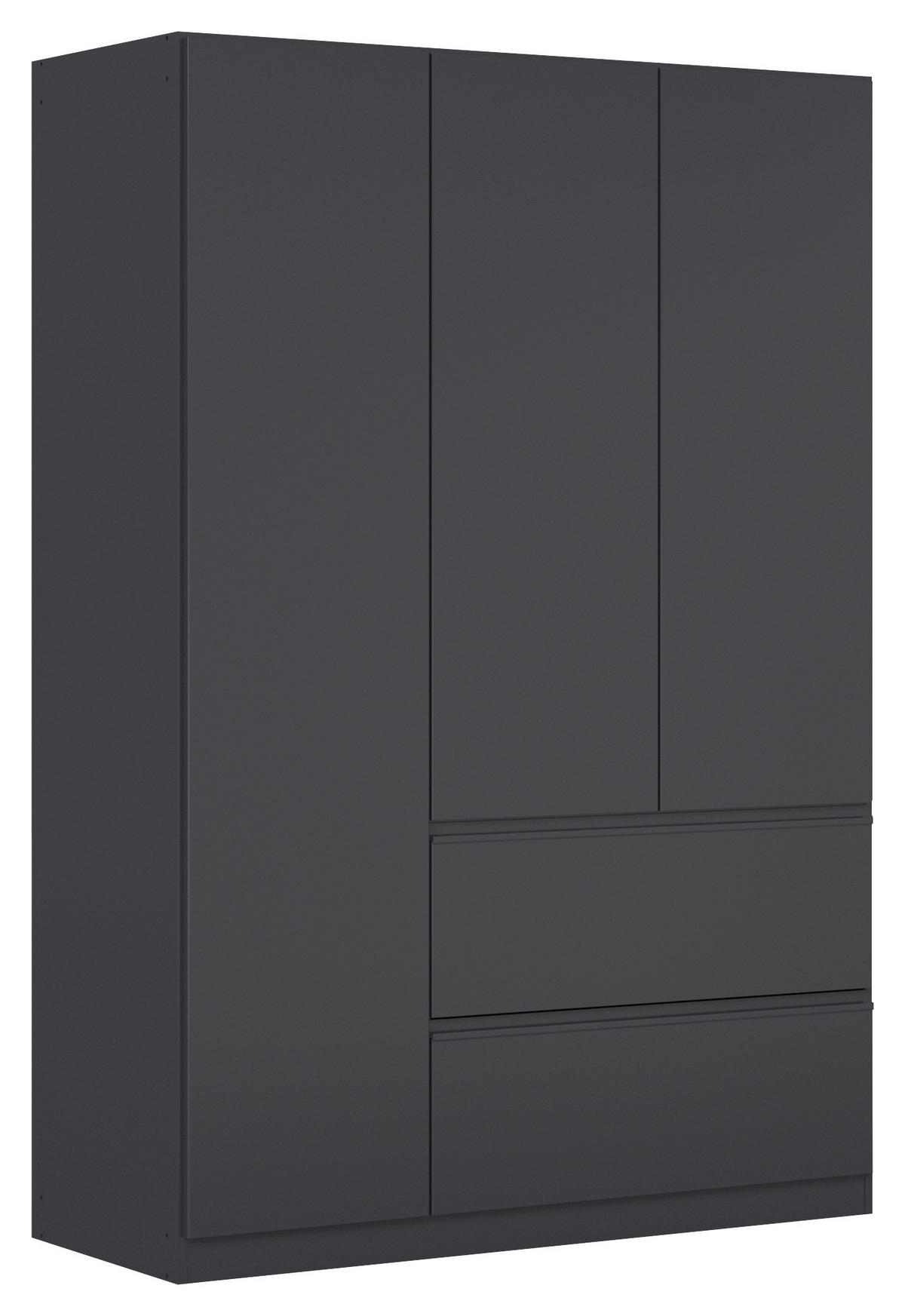 DREHTÜRENSCHRANK in Grau  - Grau, Modern, Holzwerkstoff (136/197/54cm) - Rauch Möbel