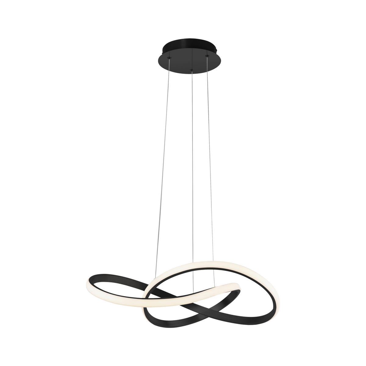 LED-HÄNGELEUCHTE Maria 5,7/5,7/120 cm   - Schwarz, Design, Metall (5,7/5,7/120cm)