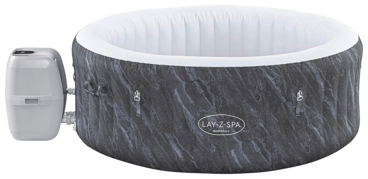 WHIRLPOOL LAY-Z-SPA BORACAY 60175 180/66 cm  - Dunkelgrau, KONVENTIONELL, Kunststoff/Metall (180/66cm) - Bestway