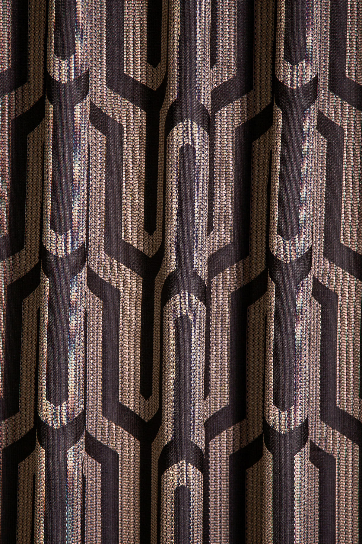 FERTIGVORHANG blickdicht  - Goldfarben/Schwarz, Basics, Textil (140/245cm)