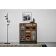 KOMMODE  in 90/106/32 cm  - Multicolor/Schwarz, LIFESTYLE, Glas/Holz (90/106/32cm) - Landscape